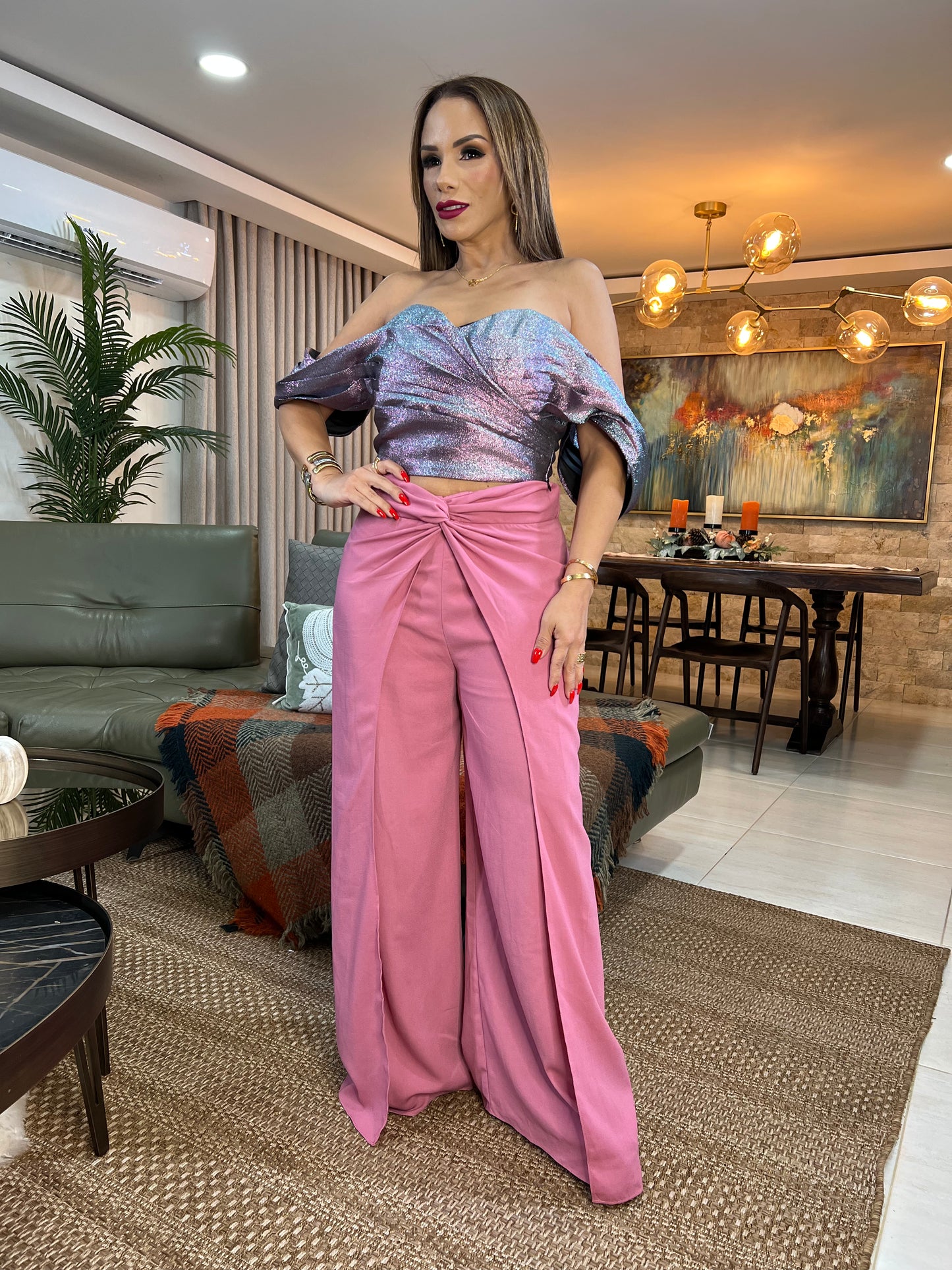 EZRA DRAPPED CROP TOP