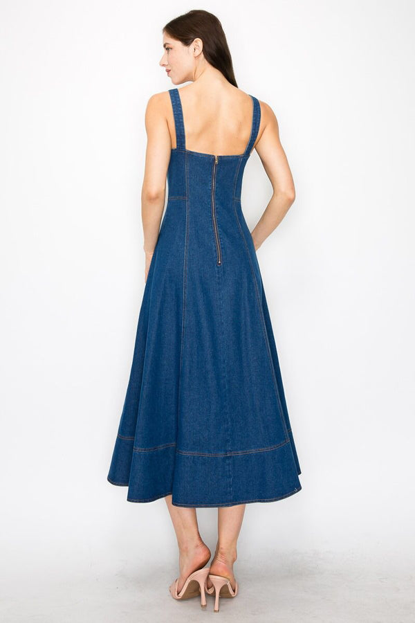 VIVIANE DENIM DRESS