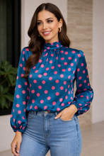 NERISSA POLKA DOT BLOUSE