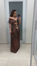 METALLIC SUNSET DRESS